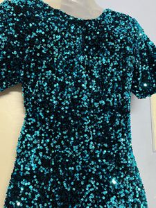 double shade Sparkling Sequin Bodycon Dress