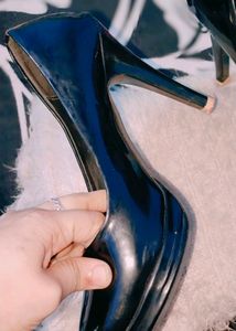 Girls Stylish Party Wear Heels Black