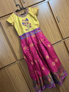 Anarkali With Embroidery Dupatta