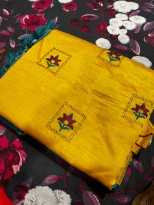 Yellow Saree With Blouse