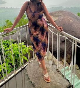 Colorful Print Summer Dress