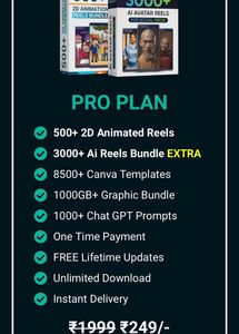 500+2d Animated Video + 3000+ Ai Reel Collection Bundle With Gift Worth 6000