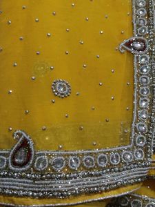 Heavy Work Yellow Saree💛