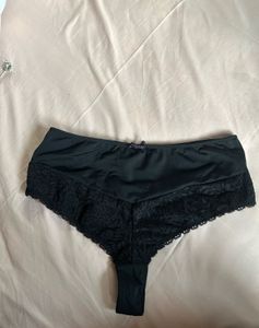 Black Lace Thong Panty