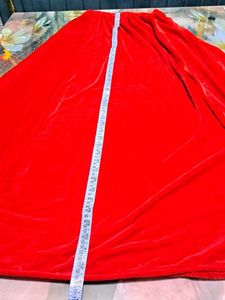 Red Velvet Indo-Western Dress