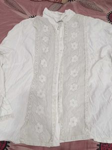 White Korean Shirt 🌸✨