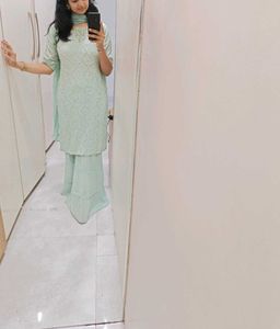 3piece Heavy Sharara Suit For Women Nd Girls