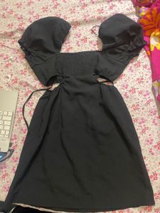 Black Cutout Mini Dress
