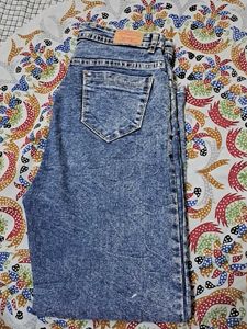 Wide Leg Acid Wash Jeans