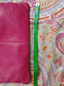 Pink Crossbody Leather Bag