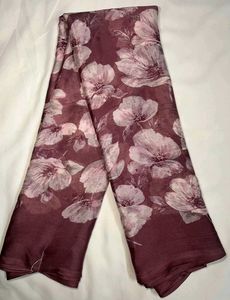 Burgundy Floral Saree