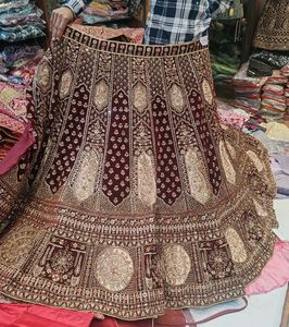 Maroon Embellished Lehenga Choli