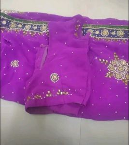 Elegant Purple Saree