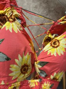 Floral Backless Top