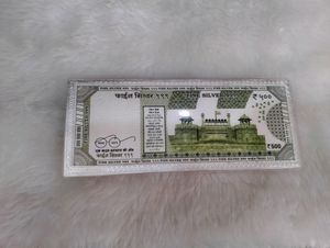 500rs Note Pure Silver 999 Fine Currency