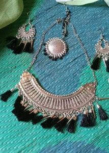 New free size silver set jewellery