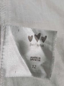 Per Una Size 12 Off White Shirt