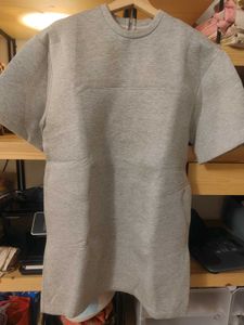 grey dress thick fabric