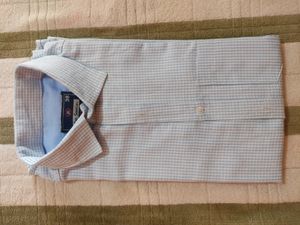 Lee Swain Brand, Blue And White Checked Formal Shirt Size 38 Slim