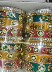Colorful Indian Bangles Set Rajwada Curda