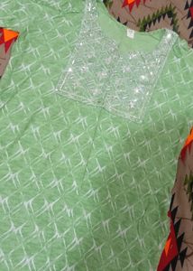 Green Kurta Set