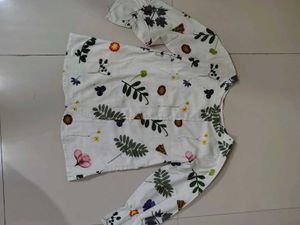 White Floral Top