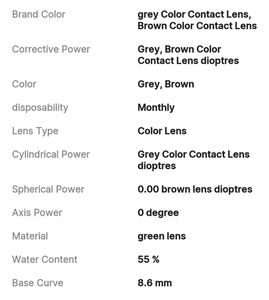 Eye contact Lens