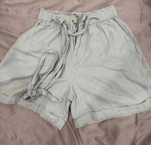 Casual Linen Blend Shorts