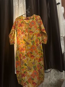 Floral Print Kurta