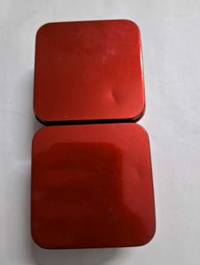 Red Storage Tin Box