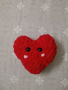 Crochet Red ❤️Heart Plushie