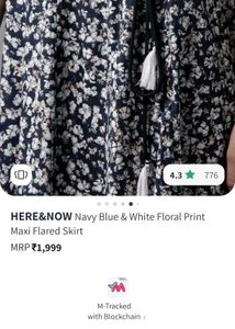 One Day Offer  Here &amp; Now Branded Skirt