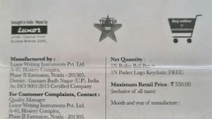 Parker Vector Steel Roller Ball Pen &amp; Keychain