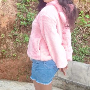 Cute Pink Bear Hoodie