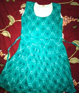 Sky Blue  Print Dress