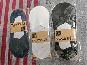 black , blue, white boat socks/ loafer socks Men