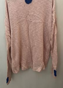 peach pullover
