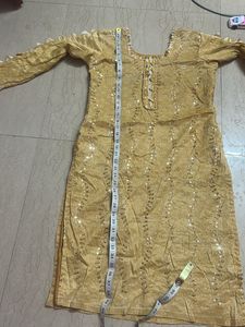 Kurta Set With Duppatta Free Red Heart Design Top