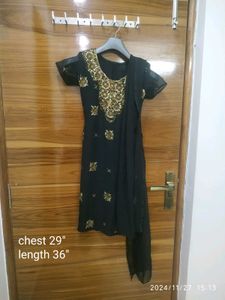 Beautiful Black Party Wear Suit Set
