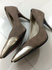 Suede Pointed Toe Heels