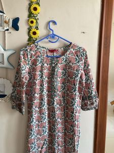 Floral Print Kurta