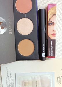 Sugar Cosmetics Face Palette And Mascara