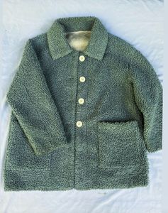 Cozy Green Sherpa Jacket