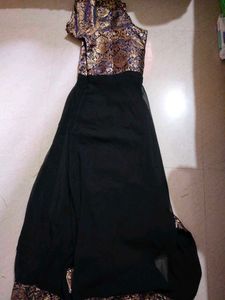 Elegant Black &amp; Gold Dress