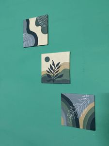 5 Canvas Set Boho Wall Art