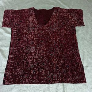Ethnic Print Kurta Top