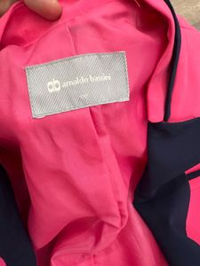 Pink Blazer with Black Trim