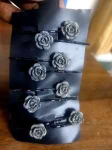 Rose Bobby Pins - Set of 7