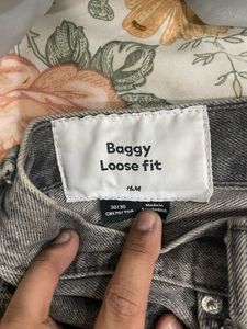 H&amp;M Gray Wide Leg Jeans