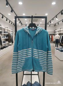 Striped Zip-Up Hoodie